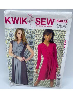Kwik Sew Misses Dress Sewing Pattern Size XS S M L XL K4013 - Uncut 2013